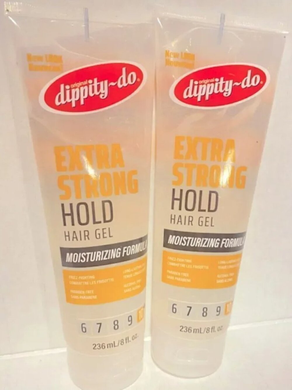 Original Dippity~Do Extra Strong Hold Long-Lasting Moisturizing Hair Gel Unisex